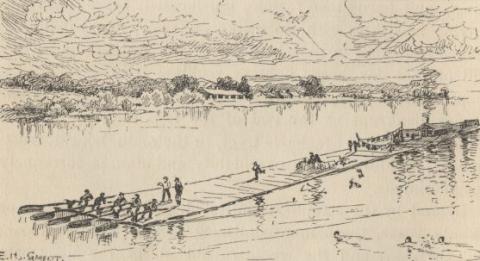 A Lumber Raft