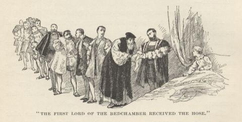 The First Lord of the Bedchamber received the hose