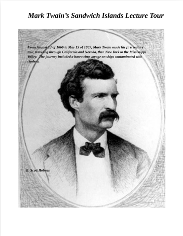 Sandwich Islands Tour Book Cover